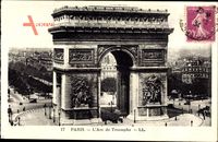 Paris, LArc de Triomphe, Triumphbogen, Umgebung