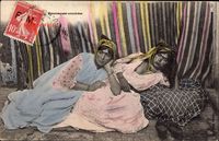 Maghreb, Mauresques couchées, Arabische Frauen, Brust, Collection Idéale P.S.