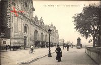Paris, Nouvelle Gare dOrléans, Bahnhof, Straßenpartie, Passanten