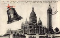 Paris, La Basilique du Sacré Coeur de Montmartre terminée