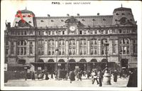 Paris, Gare Saint Lazere, Direkter Blick auf den Bahnhof