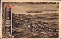 Passepartout Landkarten Belfort Territoire de Belfort, Zeppelin,42cm Geschoss