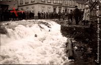 Geyer im Erzgebirge Sachsen, Überschwemmungen am 4.1.1932, Anwohner