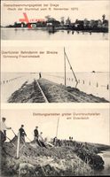 Drage Niedersachsen, Überschwemmungsgebiet nach der Sturmflut 6. Nov. 1911
