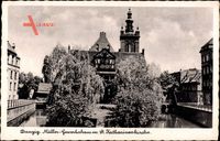 Gdańsk Danzig, Müller Gewerkshaus mit St. Katharinenkiche, Gewässer