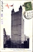 New York City USA, Park Row, Hochhaus, facade, skyscraper