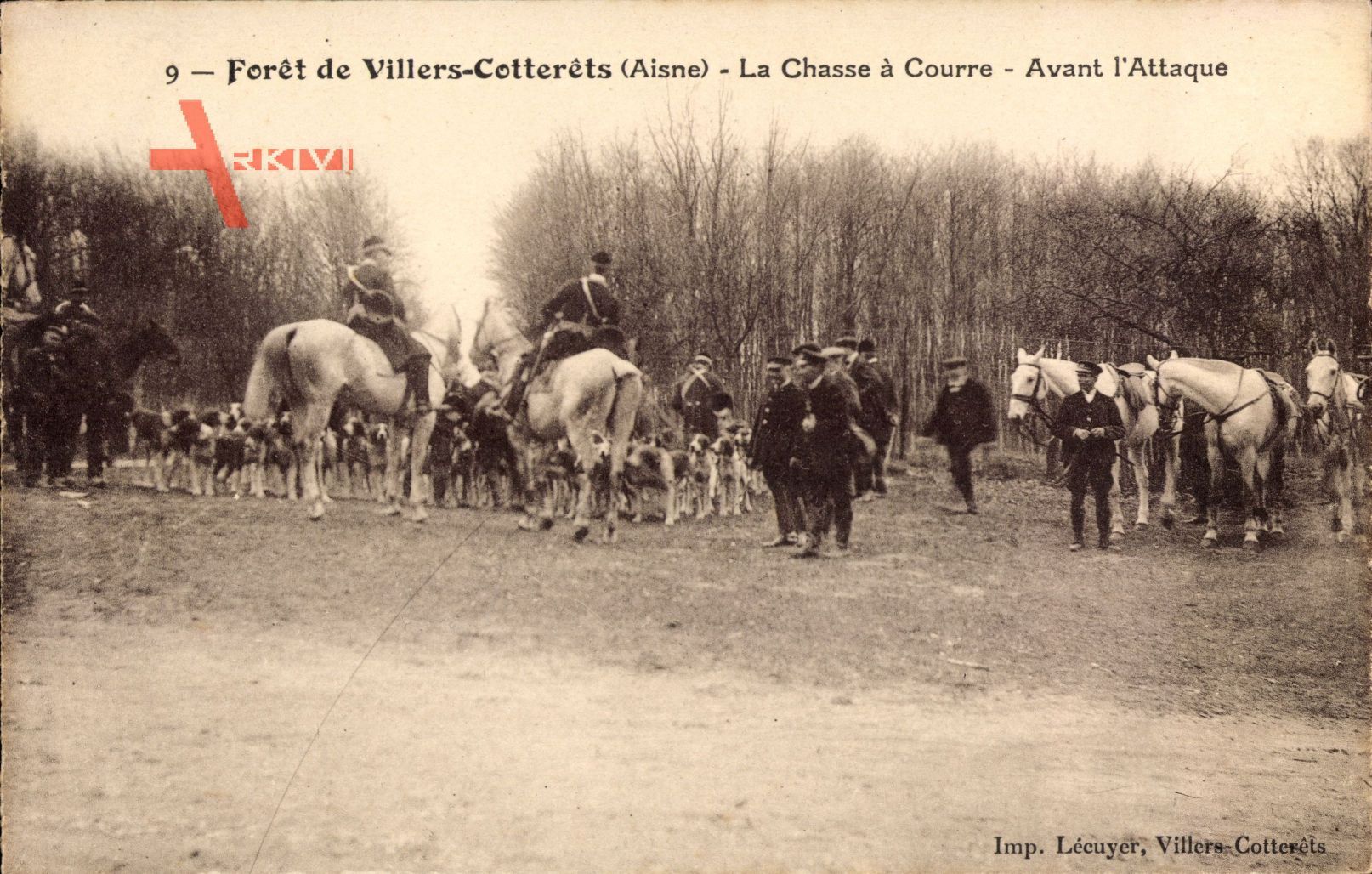 Villers Cotterets Aisne, Forêt, La Chasse à Courre, Avant l'Attaque