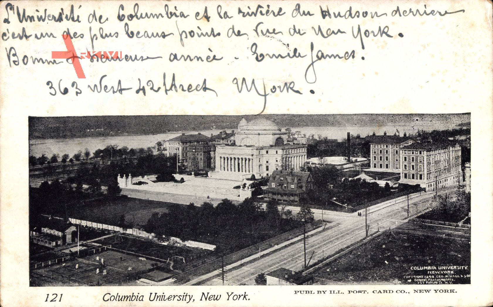 New York USA, Columbia University, Blick auf die Universität