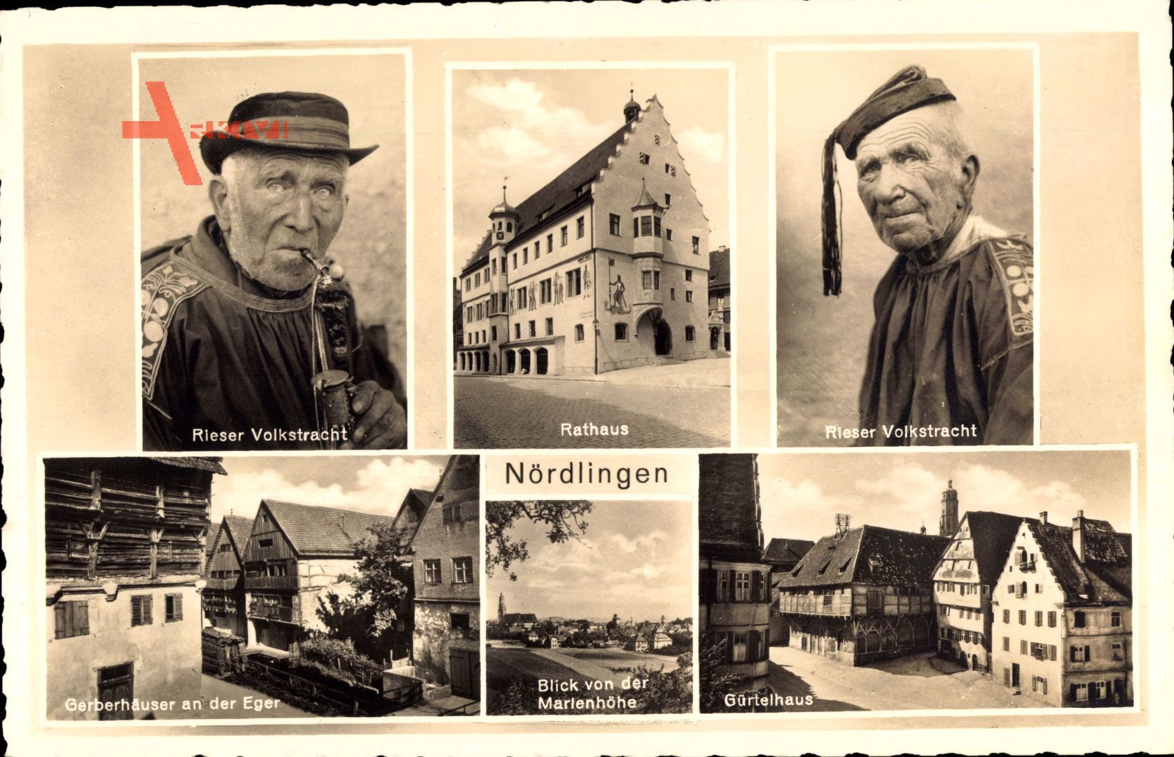 Nördlingen, Rieser Volkstracht, Rathaus, Gerberhäuser, Marienhöhe, Gürtelhaus