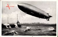 Luftschiff, Graf Zeppelin, LZ 127, Friedrichshafen, Flug über den Bodensee