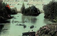 Paris, Le Grand Lac au Bois de Boulogne, See, Ruderboote