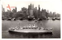 New York City USA, MS Gripsholm, Dampfer, Swedish American Line