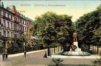 Mannheim in Baden Württemberg, Kaiserring und Bismarckdenkmal
