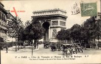 Paris, L'Arc de Triomphe et l'Avenue du Bois de Boulogne, Verkehr