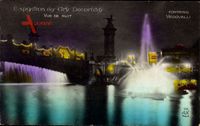Paris, Expo des Arts Décoratifs 1925, Vue de Nuit, Nachtbeleuchtung