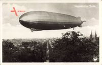 Berlin, Zeppelin über der Stadt, LZ 127, Graf Zeppelin