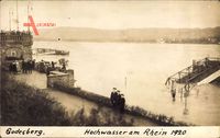 Bad Godesberg Bonn in Nordrhein Westfalen, Rheinhochwasser 1920