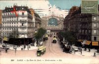 Paris, La Gare du Nord, Blick auf den Bahnhof, Straßenseite, Autos