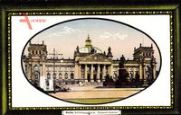 Passepartout Berlin, Das Reichstagsgebäude mit Bismarck Denkmal