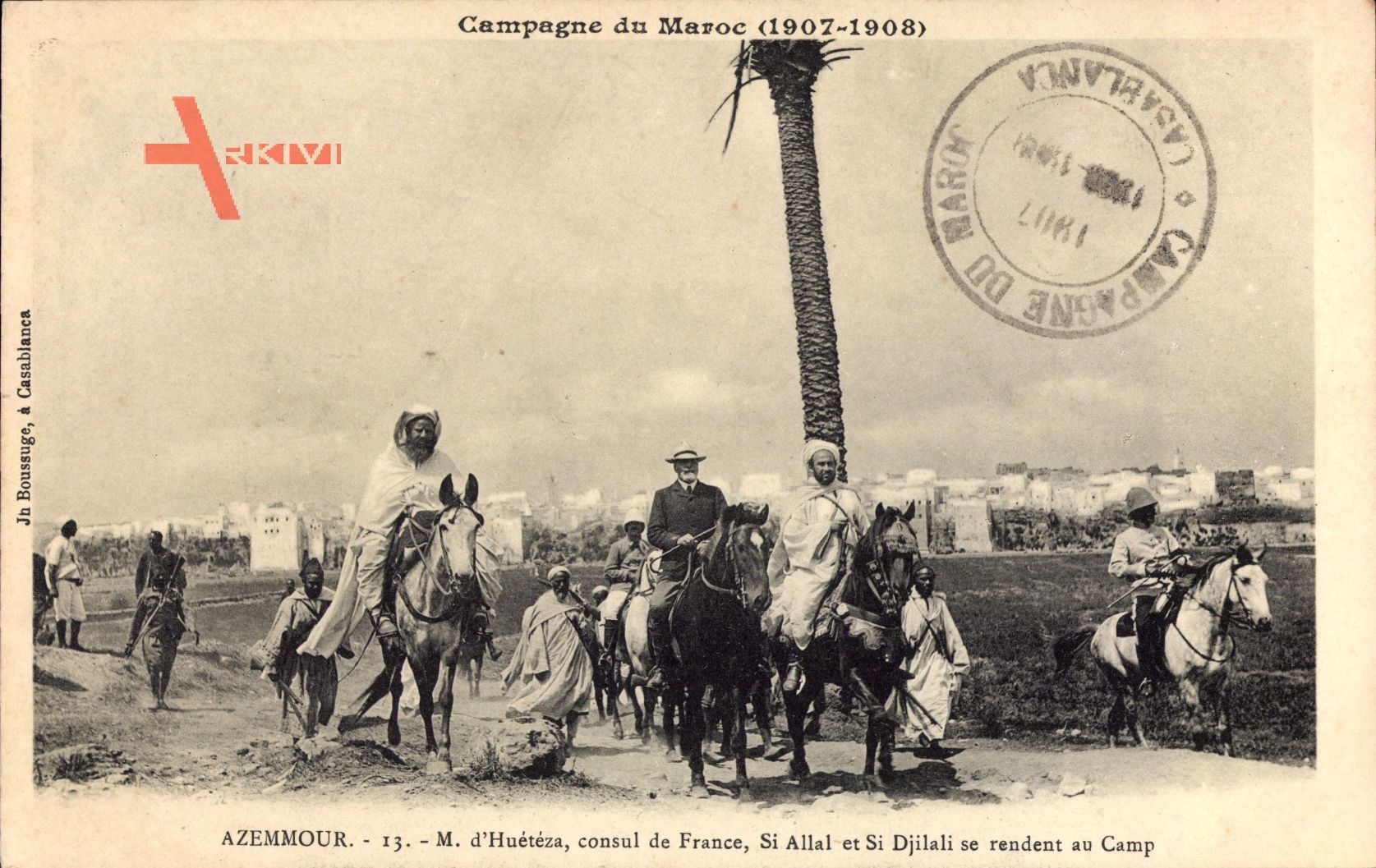 Azemmour Marokko, M. d'Hueteza, consul de France, Si Allal et Djilali