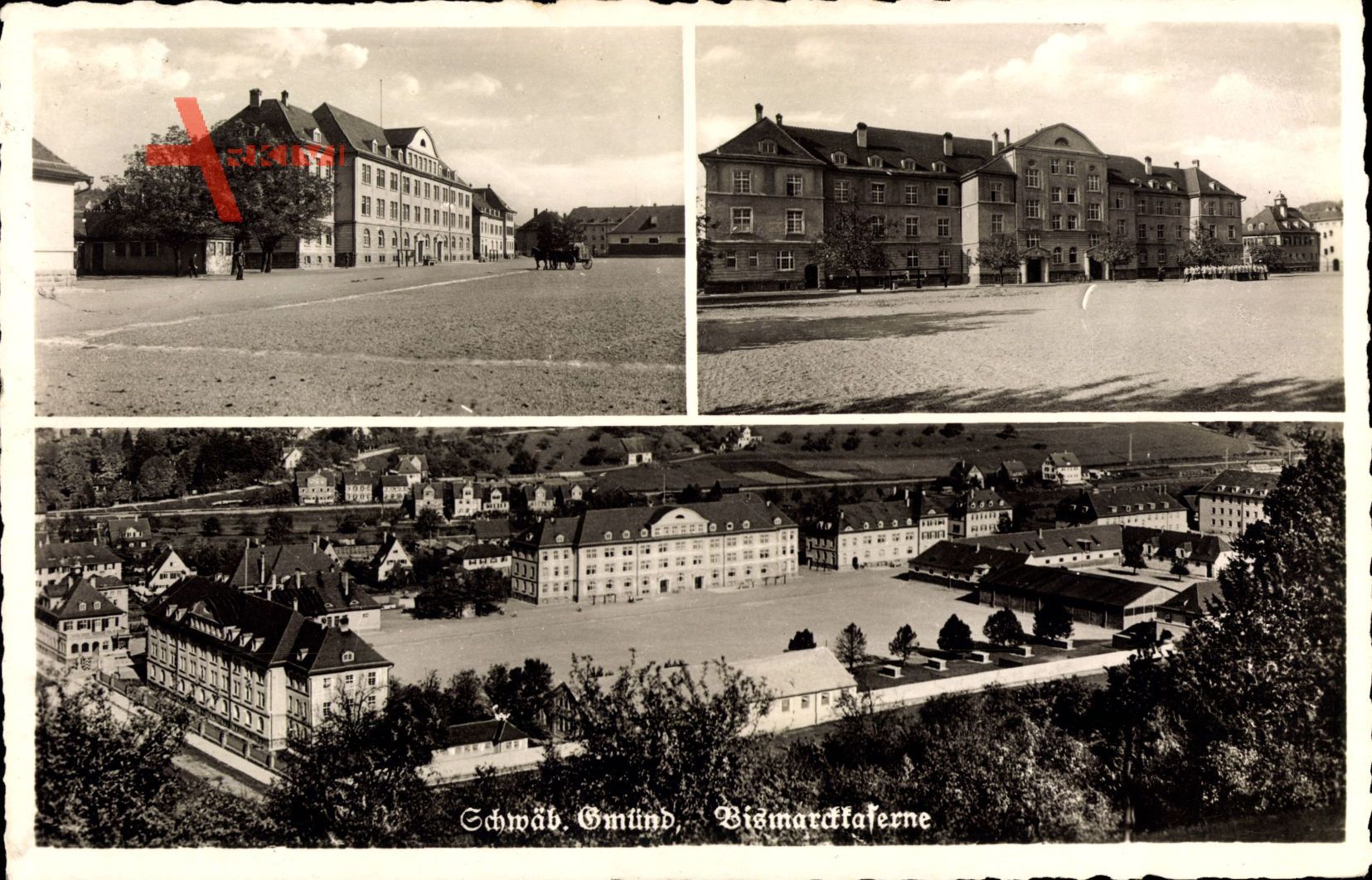 Schwäbisch Gmünd im Ostalbkreis, Blick auf die Bismarck Kaserne