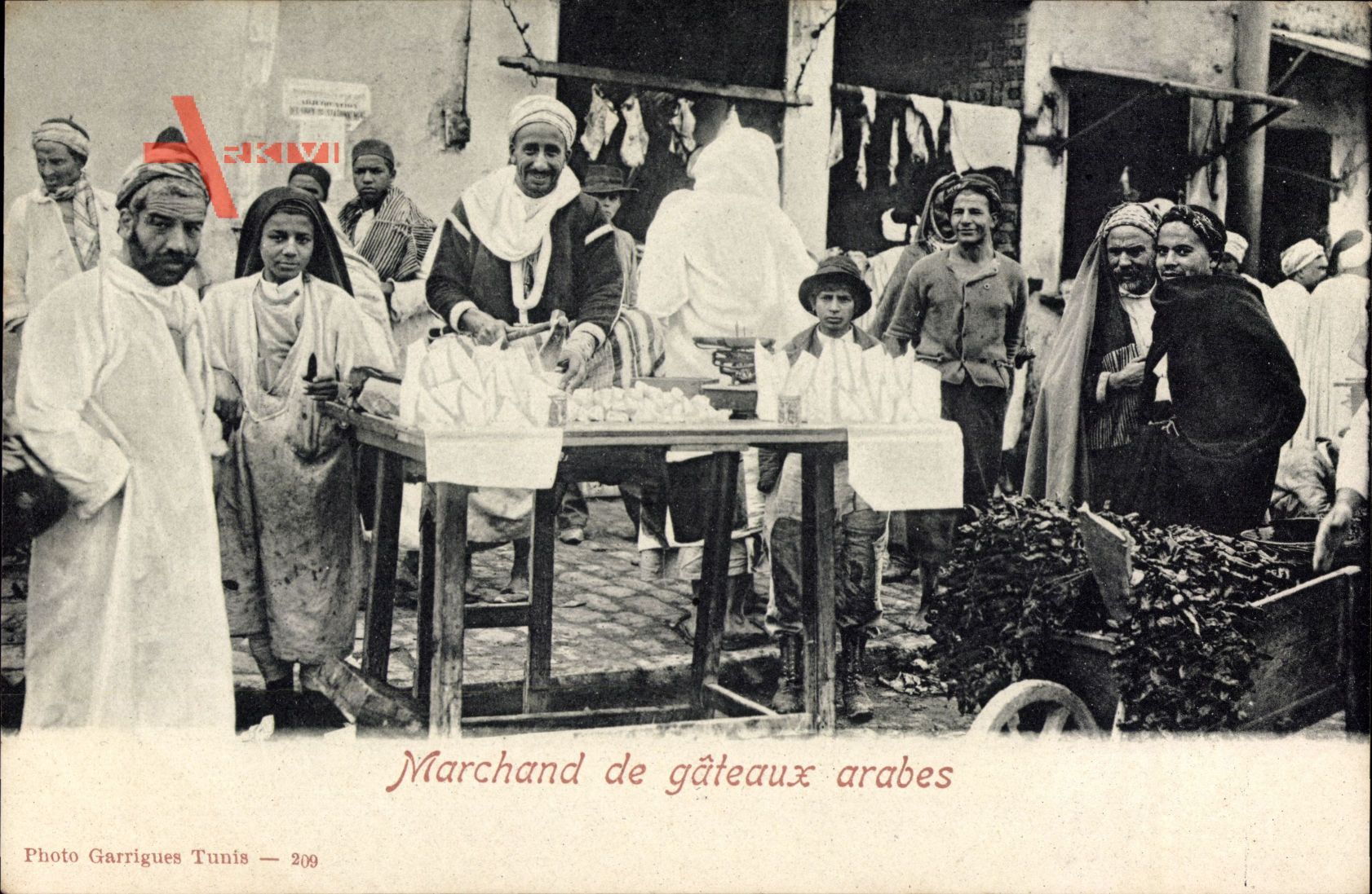 Tunesien, Marchand de gâteaux arabes, Verkäufer, Süßigkeiten