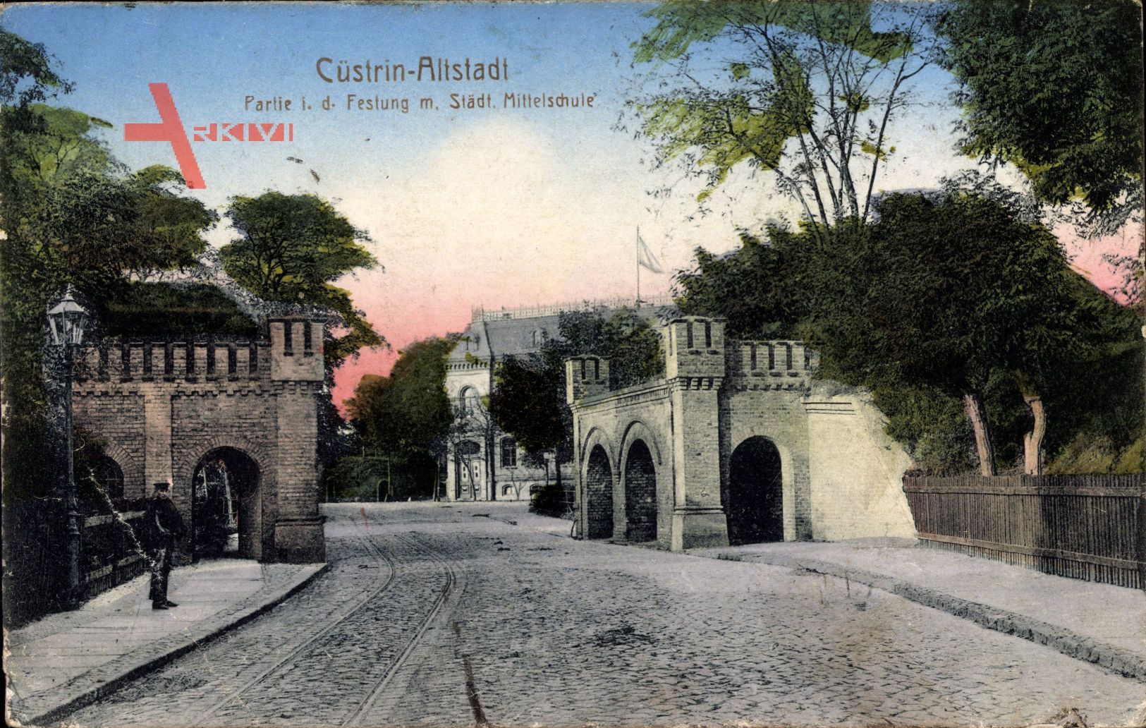 Kostrzyn nad Odrą Cüstrin Ostbrandenburg, Altstadt, Festung, Mittelschule