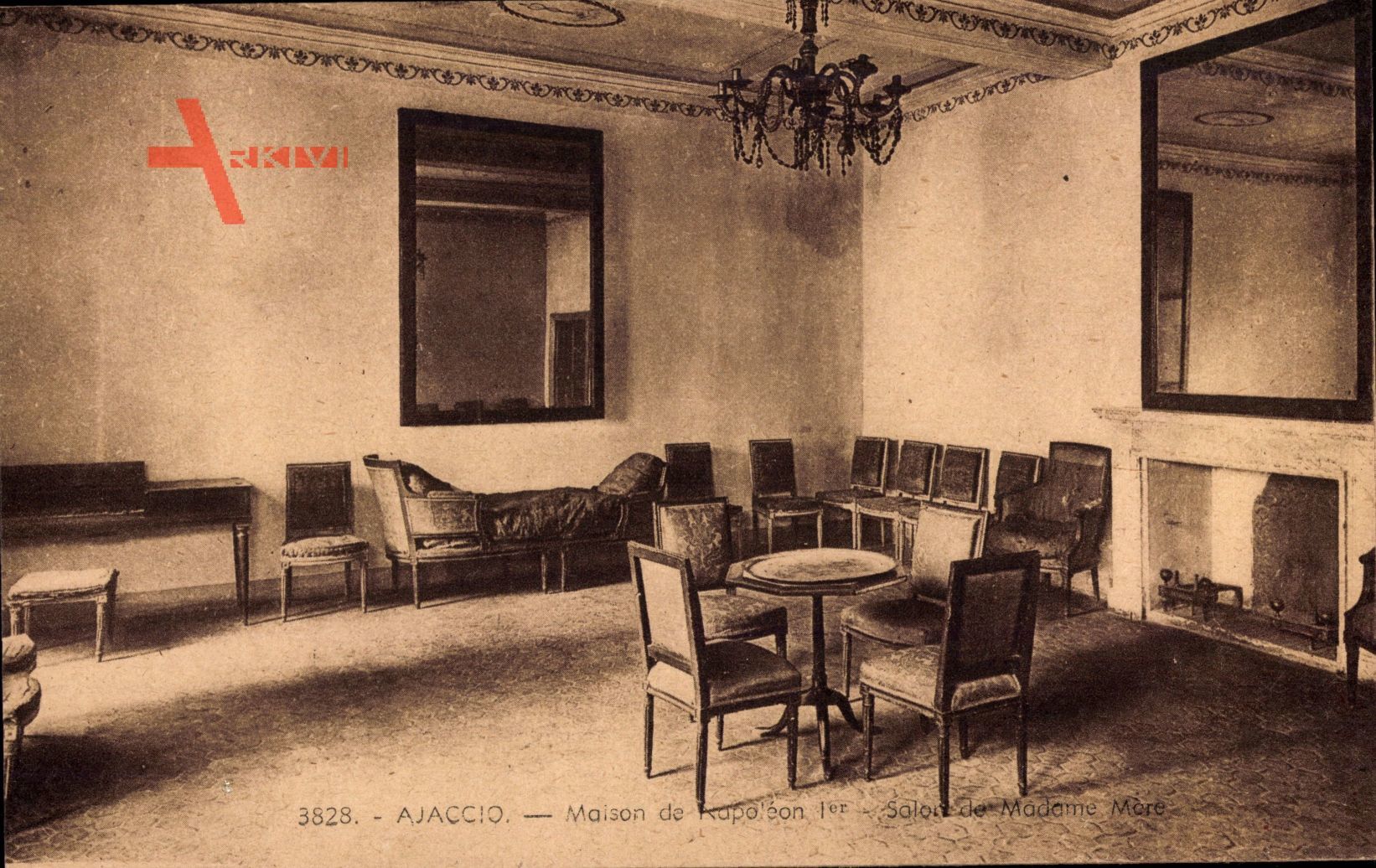 Ajaccio Corse du Sud, Maison de Napoleon 1er, Salon de la Madame Mere