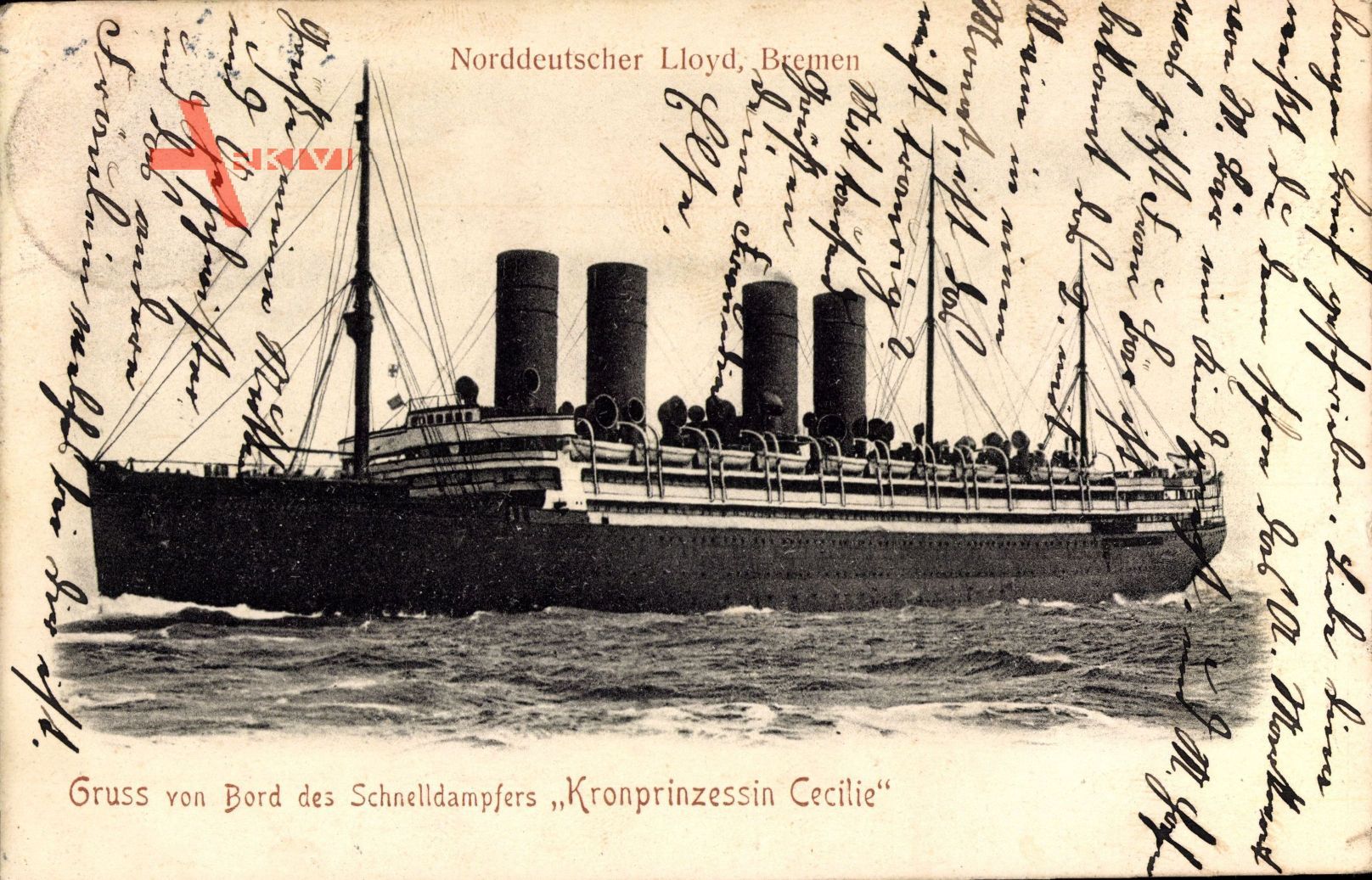 Schnelldampfer Kronprinzessin Cecilie, Norddeutscher Lloyd Bremen