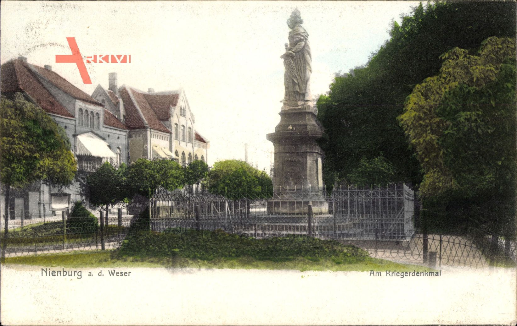 Nienburg an der Weser, Partie am Kriegerdenkmal