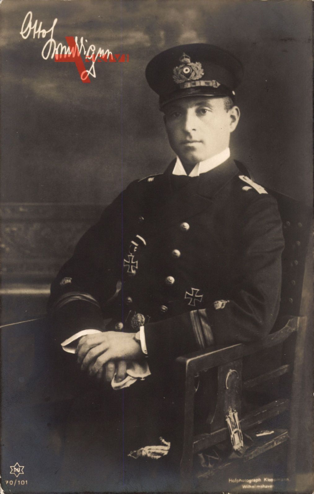 Otto Weddigen, Marineoffizier, Kapitänleutnant, Portrait, Orden