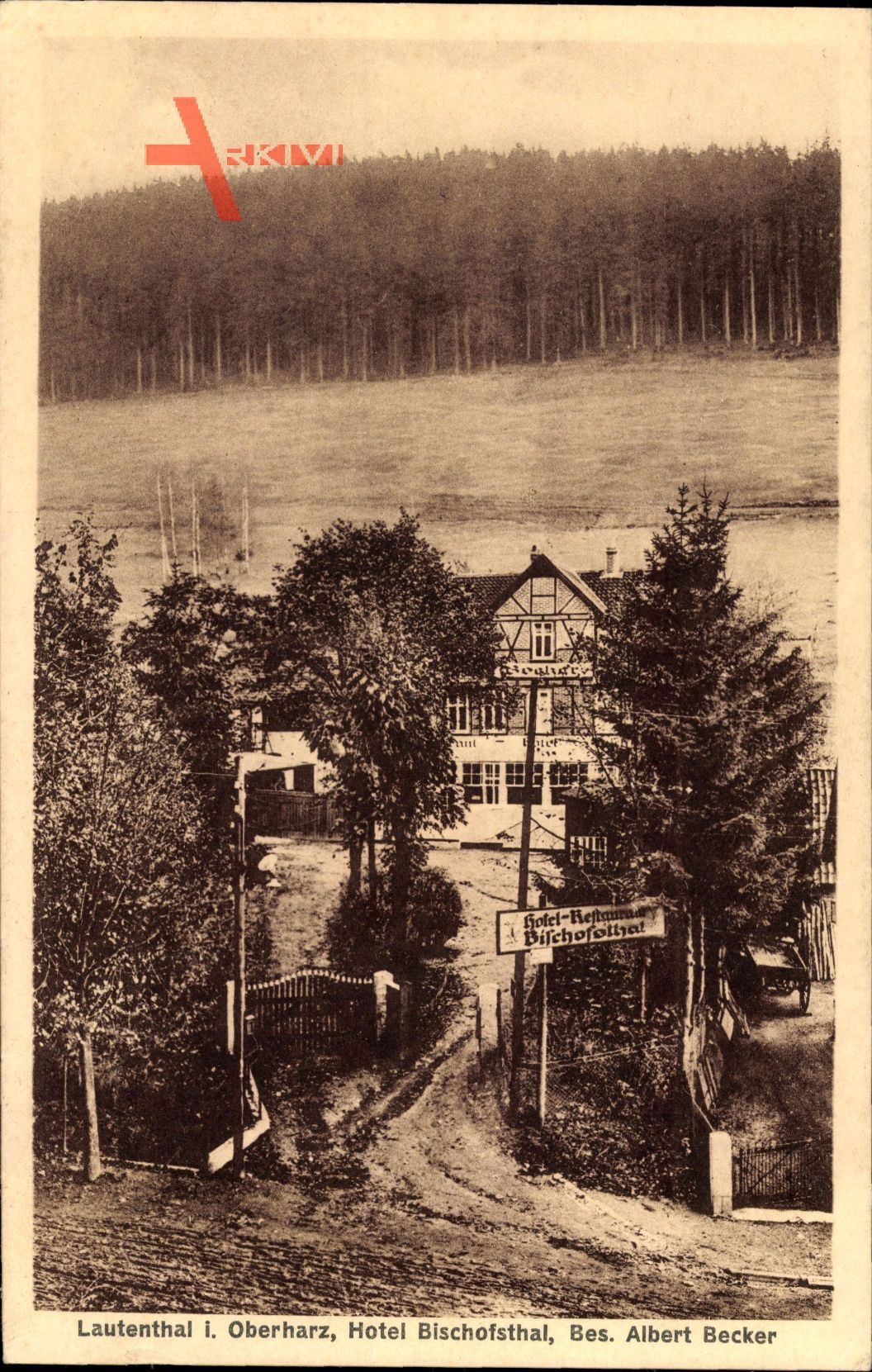 Lautenthal Langelsheim Oberharz, Blick auf das Hotel Bischofsthal