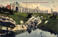 Bruxelles Brüssel, Exposition de 1910, dans les Jardins, Gartenanlage
