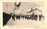 Bizerte Tunesien, Le Président Loubet passant la revue des troupes