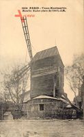 Paris, Vieux Monmartre, Moulin Radet, date de 1265, Windmühle
