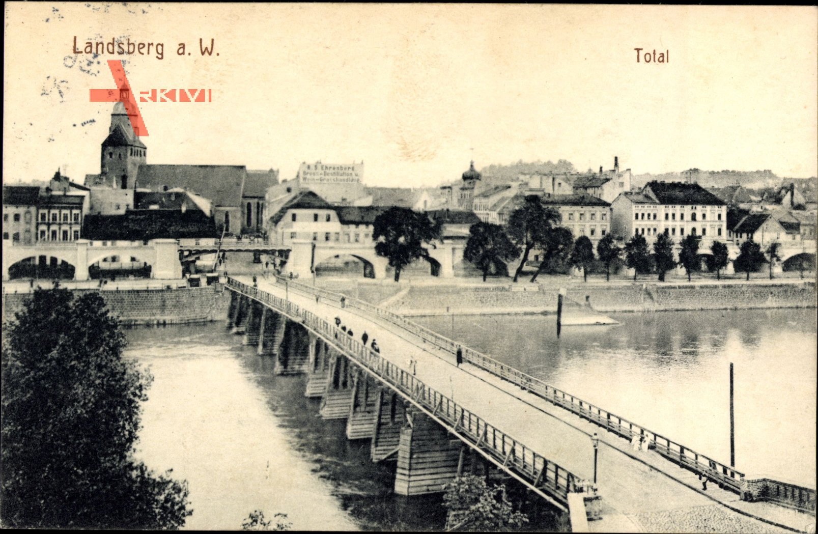 Gorzów Wielkopolski Landsberg Warthe Ostbrandenburg, Total mit Brücke
