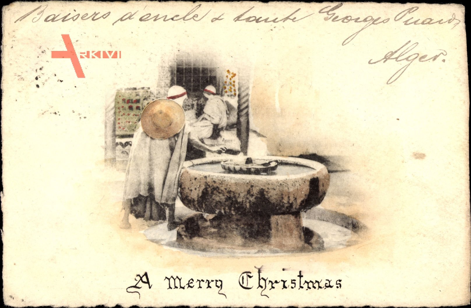 a Merry Christmas, Maghreb, Brunnen, Einheimische