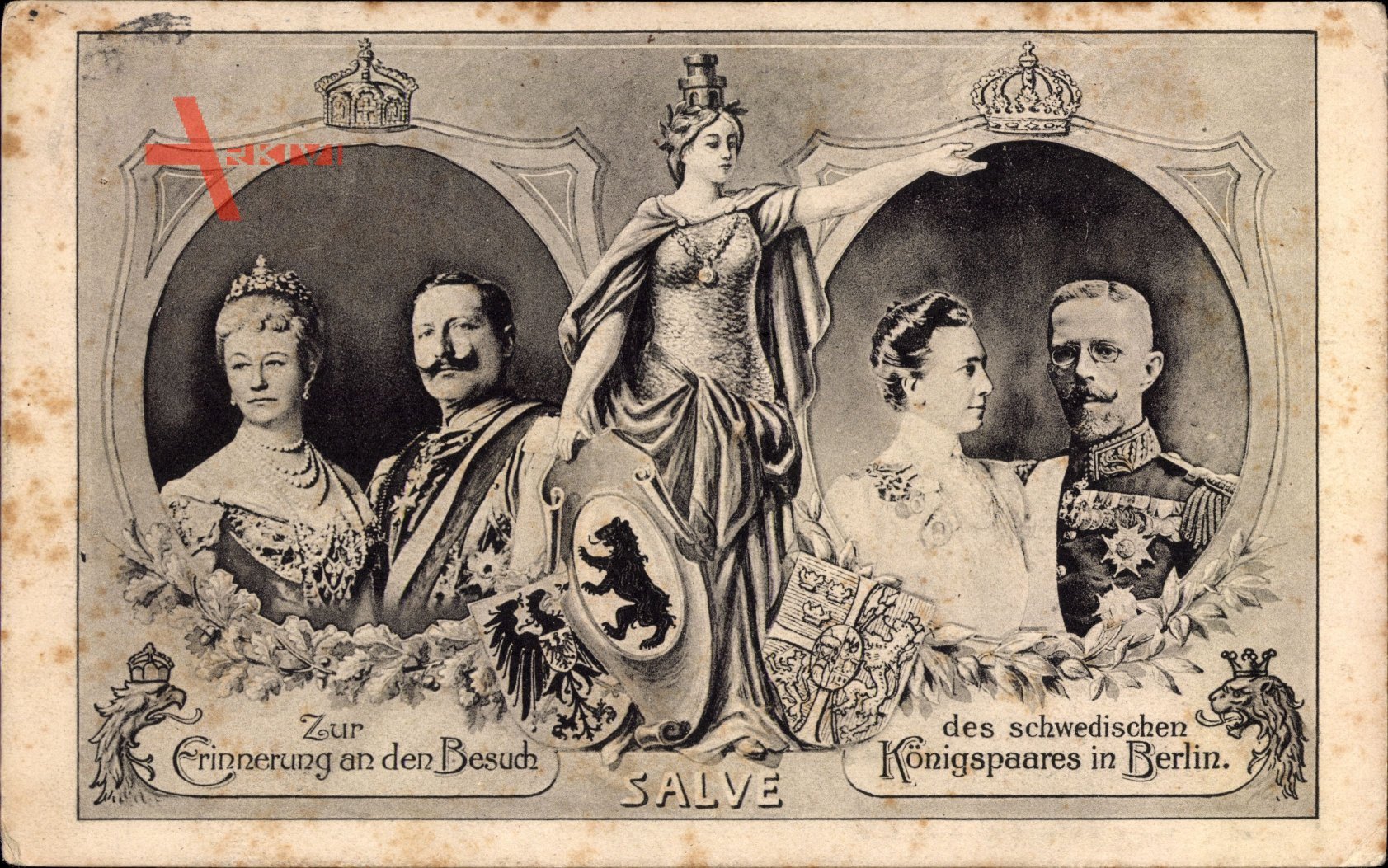 Kaiser Wilhelm II., König Gustav V. von Schweden