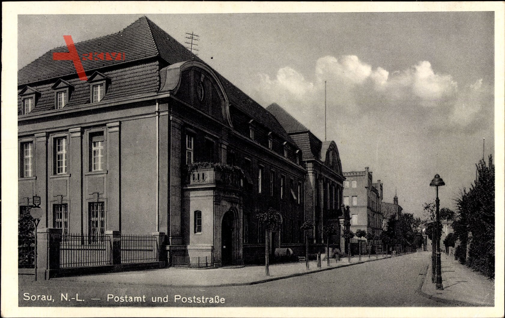 Żary Sorau Ostbrandenburg, Das Postamt in der Poststraße
