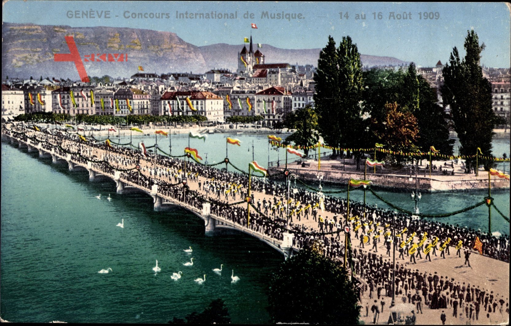 Genève Genf Stadt, Concours International de Musique, 14 Août 1909