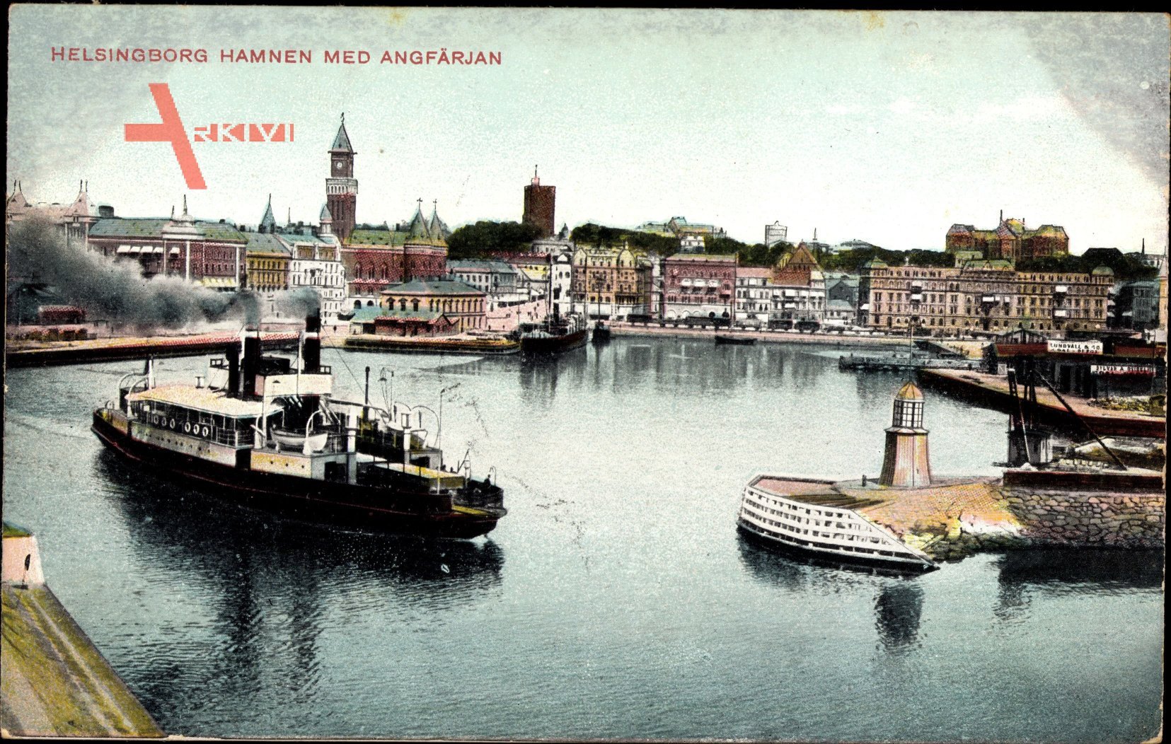 Helsingborg Schweden, Hamnen med Angfärjan, Hafen, Fähre