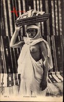 Femme Kabyle, Frau mit entblößter Brust, Neurdein Frères N.D. 586 A