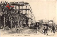 Alger Algerien, Le Boulevard de la République, Eisenbahn