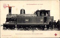 Französiche Eisenbahn, Chemin de Fer, Locomotive, Ouest, Machine No. 3544