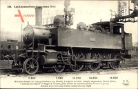 Französiche Eisenbahn, Chemin de Fer, Locomotive, Etat, Machine No. 0714