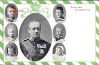 Passepartout König Friedrich August III. von Sachsen, Prinzen, Prinzessinnen