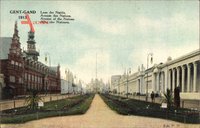 Gent Ostflandern, Expo 1913, Weltausstellung, Avenue des Nations