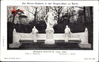 Berlin Tiergarten, Ahnen Gallerie in der Sieges Allee, Markgraf Albrecht II.