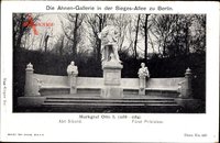 Berlin Tiergarten, Ahnen Gallerie in der Sieges Allee, Markgraf Otto I.