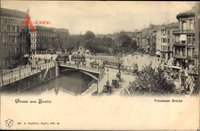 Berlin Tiergarten, Die Potsdamer Brücke mit Straßenbahnen und Umgebung